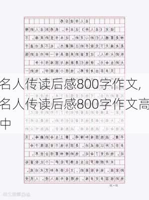 名人传读后感800字作文,名人传读后感800字作文高中